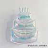 Balão de Festa de Aniversário com Coração de Borboleta Colorida a Laser para Bolo, Adereços para Fotos, Decoração, Layout de Parede de Fundo