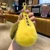 Nuevo Peluche de Durazno para Ganar tu Corazón, Llavero de Caqui, Colgante para Mochila de Mujer, Accesorio Pequeño, Llavero