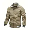 Nueva Chaqueta Casual de Comercio Exterior Transfronterizo para Hombre Fabricante de Amazon Lista para Usar Primavera y Otoño Deportiva Color Sólido Chaqueta para Hombre