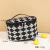 Bolsa de Cosméticos Estilo Británico de Gran Capacidad Impermeable Portátil Moda Bolsa de Cosméticos Bolsa de Almacenamiento Bolsa Portátil para Salir Cosméticos al por Mayor