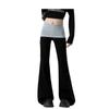 25 Pantalones de Yoga Fitness de Moda, Nuevos, Enrollados en la Cintura, Levanta Glúteos, con Alta Elasticidad, Ajuste Delgado con Puños, Ligeramente Acampanados y con Bolsillo