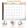 Calendario Creativo 2026 Calendario de Pared Amazon 2025 Cuenta Regresiva de 18 Meses Calendario de Escritorio Simple con Lámina Dorada