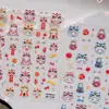Adesivo de Unha Original Gato Leão Despertando 5D Em relevo Estéreo Estilo Chinês Leão Despertando Adesivo de Arte para Unhas DIY Joia Estilo Aa