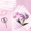 Wx158 Navidad Sídney Papel 17g Dulce de Regalo Papel de Envoltura a Prueba de Humedad Rayas Rosas y Blancas Papel Decorativo para Copias