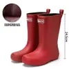 Botas de Pesca para Acampar y Vadear Zapatos de Goma Impermeables Antideslizantes Senderismo Botas de Lluvia para Hombre Cómodas Viaje de Moda Tendencia Botas de Lluvia