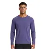 Top de cuello redondo de manga larga para hombre Kolon Sheller, ligero, transpirable, absorbe el sudor, de secado rápido, adecuado para actividades al aire libre y deportes, y se puede usar como capa base