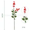 Novas Pinhas de Três Pontas da Amazon Galhos Frutas Vermelhas Natal Comércio Exterior Especial Produto Mais Vendido de Natal Pinhas