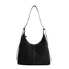 Bolsa de Ombro Feminina Suede Retrô 2026 Nova Moda Outono Inverno Bolsa Tote Estilo Coreano Grande Capacidade Bolsa de Ombro