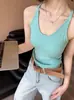 Camisola estilo "Hot Girl" con espalda cruzada y copas incorporadas, Cómoda para usar sola o debajo de otra ropa, Transpirable, Corte ajustado, Copas fijas, Sujetador tipo bralette cruzado para mujer