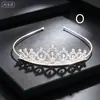 Diadema de Corona de Pedrería para Niñas Peineta Accesorios para el Cabello de Princesa para Bebé Festival Actuación Tocado Nupcial Cristal Chapado en Oro