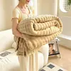 Manta Burbuja de Polar Transfronteriza Espesa de Terciopelo de Leche Manta para Sofá Manta de Peluche para Siesta Comercio Exterior Dropshipping Temu