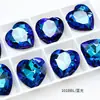 Dongzhou 28mm Corazón Grande Fondo Puntiagudo Diamante Accesorios para Joyería DIY Colgante para Collar Forma de Corazón Cristal de Vidrio K9 Diamante Venta al por Mayor