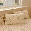 2026 Novo Upgrade Estampa de Desenho Algodão Amigo da Pele Confortável Tecido Grosso Lençol de Cama Tapete Tapete Refrescante Conjunto de Três Peças - Série