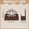 Servilletero de madera estilo nórdico con diseño creativo hueco, estante de almacenamiento de servilletas para mesa de cocina, adecuado para decoración del hogar y cafetería