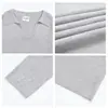 Moletom Masculino Outono 2026 Novo Pesado Gola Reversível Manga Longa Camisa Polo Masculina Outono Inverno Casual