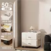 Gabinete de almacenamiento con cajones engrosado estilo crema, gran capacidad, multicapa, con ruedas, para almacenamiento de ropa de mesita de noche en el dormitorio, gabinete de cinco cajones
