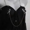 Cadena Cruzada Europea y Americana Sexy Simple Cadena Clip Cadena para Senos Clip para Senos Fiesta Discoteca Audaz Estilo Pura Pasión Cadena Corporal Accesorios