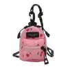 Mini bolso coreano para niños, popular en comercio exterior, con estampado de leopardo, para niñas, bolso bandolera para viajes al aire libre, bolso para auriculares, sobre rojo con boca abierta