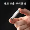 Cuchillo de Fruta de Acero Inoxidable para Exteriores Mini Cuchillo de Bolsillo Portátil Cuchillo de Defensa Personal Cuchillo para Desempacar en Dormitorio Cuchillo Plegable