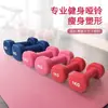 Halteres Pequenos para Fitness Feminino Uso Doméstico Revestidos de Plástico 2kg o Par 3kg Halteres Sólidos de Ferro Puro Masculinos Adolescentes