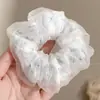 Laço de Cabelo de Renda Doce, Scrunchie de Luxo Estilo Coreano, Laço de Cabelo Extra-Grande para Coque, Corda de Cabelo para Rabo de Cavalo, Acessório de Cabelo