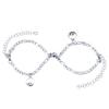 Europa e Estados Unidos cruzam fronteira novo um ao outro atração magnética pulseira de casal masculino e feminino um par de pulseira de corrente simples da moda