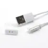 Modelo privado original de fábrica, paso de 2,84 mm, 2 pines, cable magnético de resorte, conector USB-A macho, cable de carga para dispositivo POGO PIN, personalizable