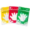 Guantes Populares Transfronterizos para Limpieza del Hogar, Guantes Desechables para Teñir el Cabello en Salones de Belleza, Guantes Transparentes de Película Plástica, Venta al por Mayor