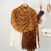 Novo Lenço Tie-Dye Gradiente de Diamante para Comércio Exterior para Mulheres, Lenço de Algodão Linho Seda Artístico e Versátil, Xale Fino de Proteção Solar Lenço de Cabeça