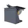 Horno de inducción de frecuencia media para fundición 1t 0.75t 2t horno de fundición de metales con carcasa de acero horno de inducción electromagnética de calentamiento eléctrico grande