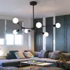 Lámpara de araña para sala de estar escandinava Lámparas moleculares atmosféricas Estilo industrial creativo y elegante Lámpara LED para dormitorio Simple y moderna para comedor