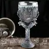 Copa de vino de calavera resina calavera regalo de Halloween juego correcto decoración del hogar manualidades de calavera