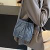 Bolsa popular deste ano feminina 2024 nova tendência bolsa de corrente de ganga personalizada versátil com cordão de ombro único para axila