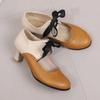 Zapatos de Cordones de Color Vintage para Mujer, Zapatos Nuevos de Tacón Alto, Zapatos para Mujer de Comercio Exterior Transfronterizo para X24100004