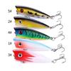 Escalada de onda Isca Luya 6g superfície da água é uma pequena onda Bico de bife Robalo Peixe-cobra arremesso longo flutuante na água isca artificial micro-objeto onda isca deitada na água