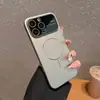 Adecuado para Funda de Teléfono iPhone 17 Pro Max, Modelo Nuevo con Ventana Grande, 16 Acabado Mate Similar a la Piel, 14 Sensación de Alta Gama, 15Pm Atracción Magnética
