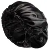Gorro de Noche Satinado de Doble Capa Caliente de Amazon con Borde de Satén Cuidado del Cabello Belleza Quimioterapia Ajustable Más Seda