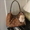 Bolsa Feminina Mais Vendida com Bolinhas, Grande Capacidade, Novo Modelo 2026, Bolsa de Ombro para o Dia a Dia, Bolsa de Ombro, Bolsa Tote Coreana de Nicho