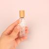 10ML Perfume de Melão de São Caetano Frasco com Rolo Roll-on Frasco de Amostra Portátil Frasco Vazio Frasco de Vidro com Rolo para Óleo Essencial