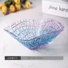 Bol de Cristal de Colores Bol Personalizado para Frutas Bol para Postres Bol para Yogur Bol para Helados Bol Doméstico para Salah Plato para Dulces y Frutas Secas