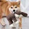 Juguete Lindo para Mascotas Maíz de Peluche Burro Perro, Resistente a Mordidas, Interactivo, con Sonido, Alivia el Aburrimiento, Juguete Suave de Peluche