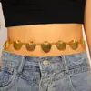 Cadena de Cintura de Concha de Herradura en Forma de Corazón con un Toque de Lujo, Combinada con un Vestido, Cinturón Bohemio Vintage de Mariposa Y2K, Accesorio para Mujer