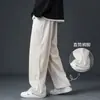 Pantalones Casuales Nuevos de Otoño e Invierno Transfronterizos para Hombre Rectos Holgados de Pana con Forro Polar Cálidos de Pierna Ancha Deportivos Largos