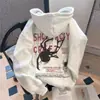 Marca de moda de alta calle estadounidense Sudadera con capucha y estampado de araña para mujer Primavera y Otoño Delgada Ropa de pareja Chaqueta de alta gama y súper bonita