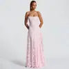 Vestido de Noche para Mujer Estilo Europeo y Americano Transfronterizo de Amazon Nueva Moda Versátil Estilo Chica Popular Vestido Sexy de Tirantes Burdeos