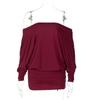Ropa de Mujer Estilo Europeo y Americano 2025 Primavera Nuevo Sexy Estilo Pura Lujuria Cuello Barco Plisado Ajustado Vestido Ceñido a las Caderas
