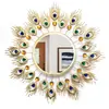 Espelho de Parede para Entrada Estilo Europeu Mais Vendido Transfronteiriço, Parede de Fundo Criativa para Sofá de Sala de Estar Estilo Americano, Espelho de Parede Decorativo de Luxo Leve