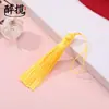 Borla Nueva Estilo Corta y Gruesa de 8 cm Borla Exquisita de Seda de Hielo Accesorio Colgante Bolsita DIY Marcapáginas Colgante Materiales al por Mayor