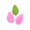 Folha Rosa Pétala Folha Molde de silicone Peônia Simulação Flor Axuose Dupla face Padrão Açúcar Flor Molde de silicone