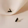 Pendientes de Clip Retro Estilo Hong Kong Dulces y Frescos para Mujer, de Moda y Versátiles, Alta Gama, No Requieren Perforación, Clips para Cartílago, Pendientes Personalizados de Nicho, Tendencia